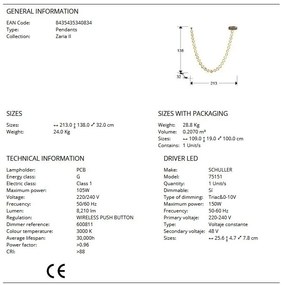 Lustra LED suspendata design modern Zaria II
