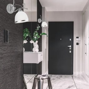 Aplică perete RETRO II 1xE27/60W/230V argintiu