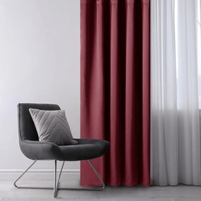 Draperie burgundy dimout (semi-opacă) 140x245 cm Kierra – Restilo