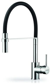 Pyramis 90939801 - Baterie chiuvetă SERINA cu braț flexibil crom/negru