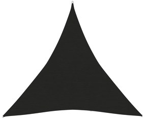 Panza parasolar, negru, 3,6x3,6x3,6 m, HDPE, 160 g m  ²