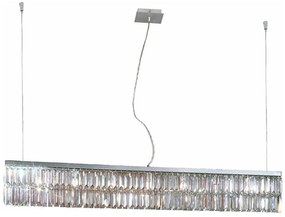 Lustră de cristal pe cablu Kolarz 314.87.5 PRISMA 7xG9/25W/230V crom lucios