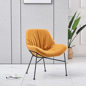 Scaun de masa, tesatura gen piele periata, camel, KALIFA