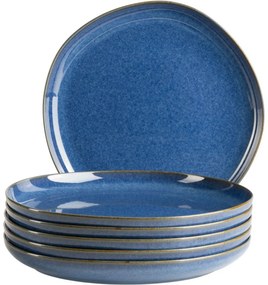 Set de farfurii plate Mäser Cordelia Royal Blue 27cm, 6 buc.