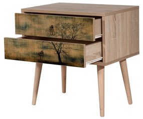 Noptieră Bubose 2 (stejar sonoma). 1094421