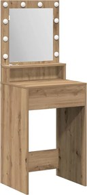 vidaXL Masă de Machiaj Stejar Artizanal 50 x 41 x 135 cm Lemn compozit