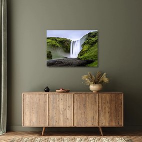 Tablou pe sticlă cu cascade (70x50 cm)