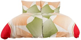 Lenjerie de pat din bumbac UNILO portocaliu-verde Dimensiune lenjerie de pat: 70 x 90 cm | 140 x 200 cm
