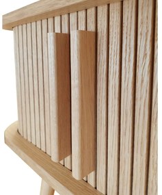 Noptieră cu aspect de lemn de stejar Rove – Woodman