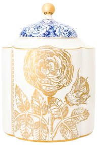 Borcan cu capac din porțelan, Pip Studio, 16x16x21.5 cm, 1900 ml, colecția Royal White