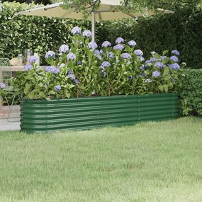 vidaXL Strat înălțat grădină 224x40x36 cm oțel vopsit electrostatic
