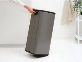 Coș de gunoi gri cu senzori de atingere din oțel 30 l Bo Touch – Brabantia