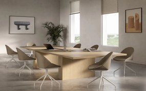 ross lemn masiv Plus – Scaun pivotant cu 4 picioare fixe