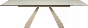 Masa extensibila Salvadore Ceramic bej mat/cașmir L160-240xl90 cm