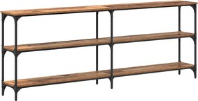 vidaXL Masă de consolă Lemn Vechi 200 x 29 x 75 cm