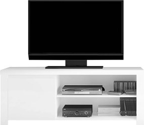 Masă TV 1D / 160, alb lucios, LINDY