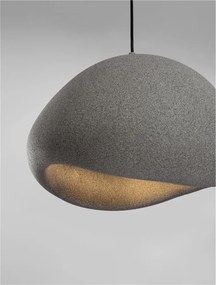 Lustra suspendata design modern, Stone Gray, AERE, L 50cm