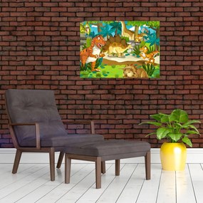 Tablou - Dinozaurii (70x50 cm)