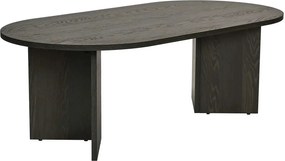 Masuta cafea SABLE, negru, PAL, 119x60x40 cm