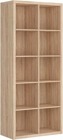 Biblioteca NEPO PLUS, stejar sonoma, PAL, 77x39x182 cm
