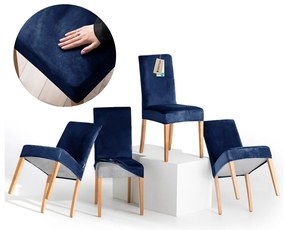 Huse albastre 4 buc. elastice pentru scaun 48 cm Sento – Restilo