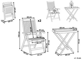 Set mobilier de grădină Amali (lemn închis). 1077448