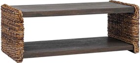 vidaXL Masă de cafea natural 90 x 45 x 35 cm Lemn masiv de mahon