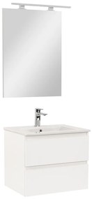 Mobilier complet de baie Vario Forte 60 alb-alb