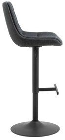 Scaun de bar gri cu înălțime ajustabilă (înălțime șezut 65 cm) Adisa – Actona