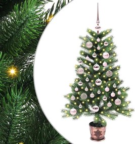 vidaXL Brad de Crăciun cu 150 LED cu suport Verde 90 cm PE