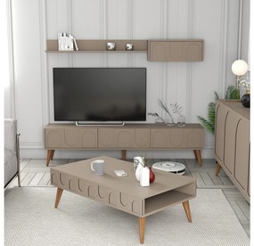 Set mobilier living Lyantela (tmavoBej + Nuc). 1107141