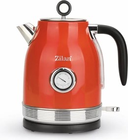 Fierbator RETRO Zilan ZLN7033 Rosu, Capacitate 1.7 Litri, Putere 2200W, Rotire 360