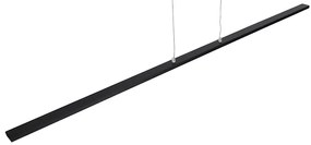 Lampă modernă suspendată neagră 150 cm cu LED inclus - Banda