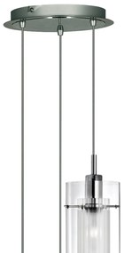 Lustra suspendata design modern Duo 3L crom 2300-3 SRT