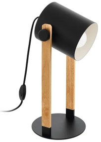 Eglo 43047 - Lampă de masă HORNWOOD 1xE27/28W/230V