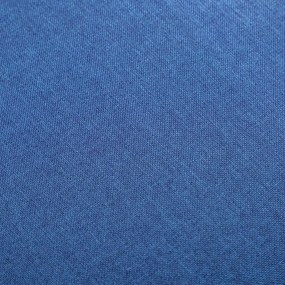 Set de fotoliu si taburet, 2 piese, albastru, material textil 1, Albastru, Fotoliu + taburet