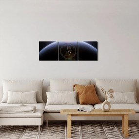 Tablou - Corp cosmic (cu ceas) (90x30 cm)