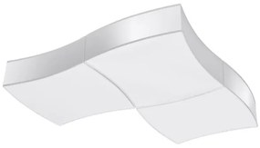 Plafonieră SQUARE 6xE27/60W/230V albă Sollux SL.1055