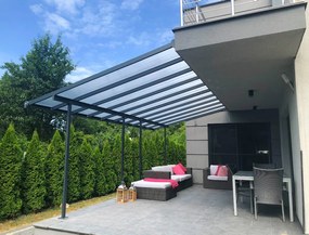 Acoperiș terasă din aluminiu Sierra Palram - Canopia 3 x 6,1 m gri