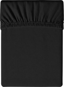 Cearsaf Jersey cu elastic 90x200 cm negru