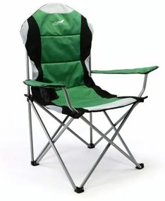 Divero Deluxe Scaun pliabil de camping,verde, 2 bucăți