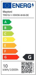 Spot LED, accesoriu pentru sinele monofazate Unity, Points Rot 3000K negru
