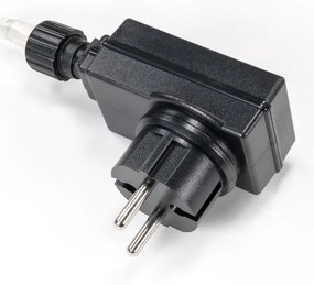 Lanț luminos cu temporizator - 200 LED, alb cald