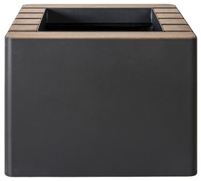 Giveci de flori cu auto-irrigare WOODGREEN, diferite variante - Hobby Flower Culoare: lemn negru/închis la culoare