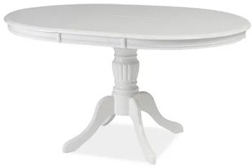 Masă extensibilă de sufragerie 106-141 cm Oliner (alb) (pentru 4 până la 6 persoane). Promo -6%. 1050663