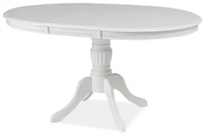 Masă extensibilă de sufragerie 106-141 cm Oliner (alb) (pentru 4 până la 6 persoane). Promo -6%. 1050663