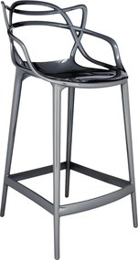 Scaun de bar Masters METAL, h. 65 cm, culori multiple - Kartell Culoare: titan