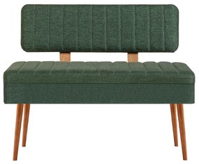 Masă de sufragerie extensibilă cu 2 scaune și 2 bănci Vlasta (pin antlantic + verde). 1073074