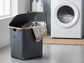 Cos de rufe NOLVIO 50 L, albastru-gri