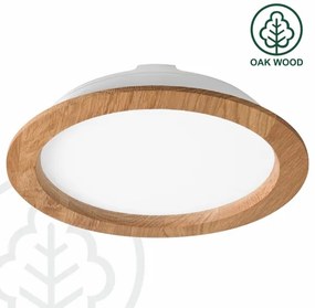 Corp de iluminat LED încastrat WOODY SPOT LED/23,5W/230V 4000K stejar ø 23,5 cm